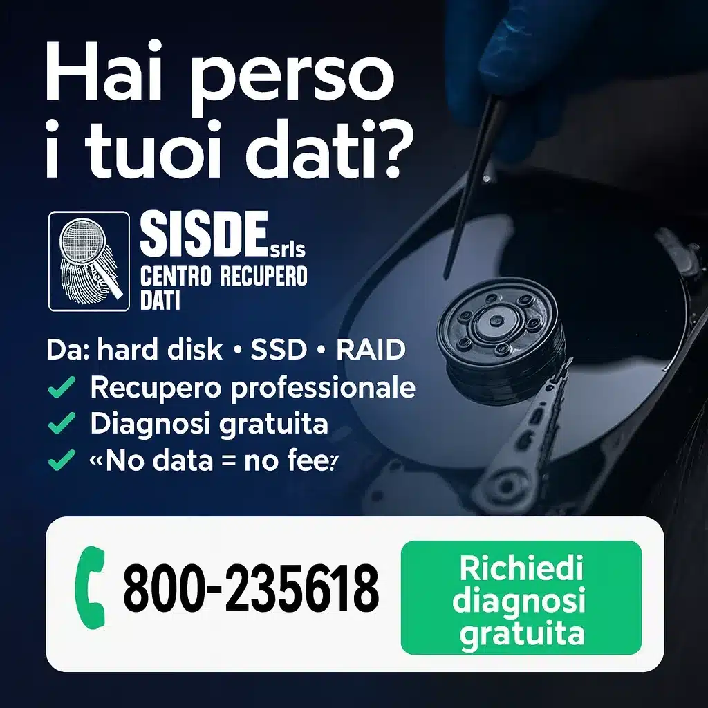 recupero dati hard Disk